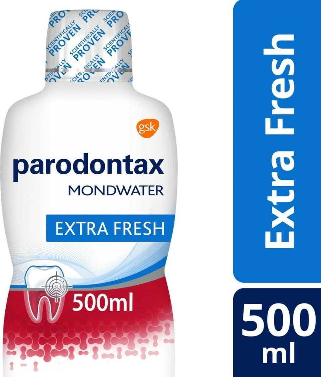 Parodontax Daily Care - Mondwater - Extra Fresh - Voor Gezond Tandvlees - 500 Ml 3 Parodontax Daily Care - Mondwater - Extra Fresh - Voor Gezond Tandvlees - 500 Ml