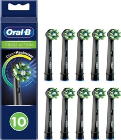 Oral B Oral-B CrossAction - Met CleanMaximiser-technologie - Opzetborstels - Zwart - 10 Stuks -Winkel Voor Persoonlijke Verzorging 1045x1200