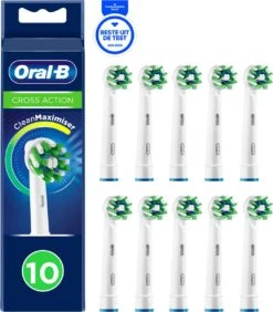Oral B Oral-B CrossAction - Met CleanMaximiser-technologie - Opzetborstels - 10 Stuks - Brievenbusverpakking -Winkel Voor Persoonlijke Verzorging 1050x1200