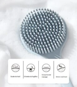 Blubs® – Badborstel – Dry Brush – Rug Scrubber – Lichaamsborstel – Rugborstel Douche Met Steel – Huidborstel – Doucheborstel – Bad- & Doucheaccessoires – Badborstel Met Steel – Doucheborstel Rugborstel – Siliconen Borstel – Massage – Cyaan -Winkel Voor Persoonlijke Verzorging 1061x1200 3