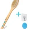Blubs® – Houten Badborstel – Dry Brush – Rug Scrubber – Lichaamsborstel – Rugborstel Douche Met Steel – Huidborstel – Rugborstel Hout – Houten Badborstel Met Steel – Doucheborstel Met Steel – Houten Borstel – Droogborstel – Massage – Blauw -Winkel Voor Persoonlijke Verzorging 1064x1200 1