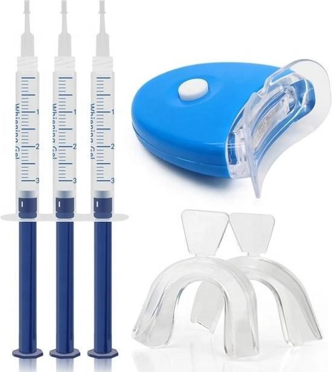 Merkloos Happy Smile™ Professionele Tandenbleekset - 3D LED - 3 Gelspuiten - Zonder Peroxide (0%) 3 Merkloos Happy Smile™ Professionele Tandenbleekset - 3D LED - 3 Gelspuiten - Zonder Peroxide (0%)