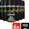 Axe Mojito & Cedarwood Pepper Bodyspray Deodorant - 6 X 150 Ml - Voordeelverpakking