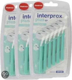 Interprox Plus Micro - 2,4 Mm - 3 X 6 Stuks 12 Interprox Plus Micro - 2,4 Mm - 3 X 6 Stuks -Winkel Voor Persoonlijke Verzorging 1075x1200