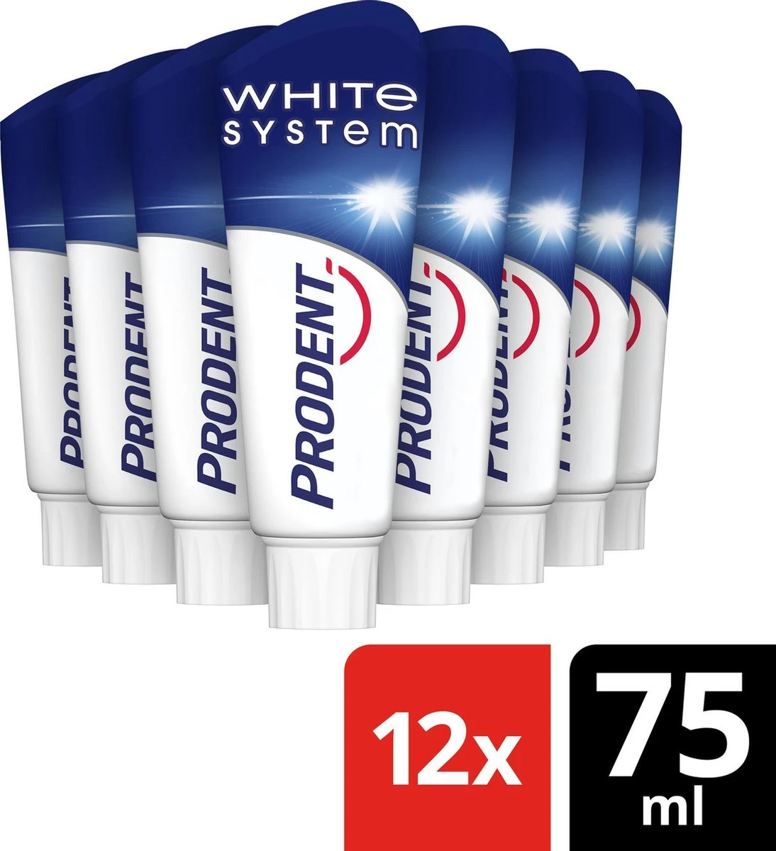 Prodent Whitening System Tandpasta - 12 X 75 Ml - Voordeelverpakking 4 Prodent Whitening System Tandpasta - 12 X 75 Ml - Voordeelverpakking - Afbeelding 2
