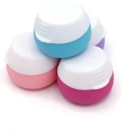 YONO Reis Cosmetica Potjes - Lege Potjes Met Deksel - Zalfpotjes - Siliconen Reisflesjes Set Handbagage - Reisflacons Navulbaar - 4 Stuks - 10 ML -Winkel Voor Persoonlijke Verzorging 1099x1200 2