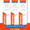 Elmex Anti-Cariës Whitening Tandpasta 3 X 75ml - Voordeelverpakking -Winkel Voor Persoonlijke Verzorging 1102x1200