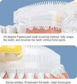 Tandenborstel Kind-Handtandenborstel Voor Kinderen-2 Tot 12 Jaar-Zachte Silliconen-Baby Tandenborstel-Tandenborstel Baby En Peuter - U-Vormig - 360 Graden-Bijtringen-peutertandenborstel-U Vorm -Winkel Voor Persoonlijke Verzorging 1104x1200