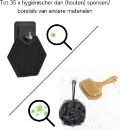 Badborstel - Siliconen Badborstel - Doucheborstel - Lichaamsborstel - Gezichtsborstel - Huidborstel - Scrub Handschoen - Massagespons - Massage Handschoen - Duurzaam - Exfoliërende Werking - Scrubben - Alle Huidtypen - Ergonomisch Handvat Met Zuignap 11 Badborstel - Siliconen Badborstel - Doucheborstel - Lichaamsborstel - Gezichtsborstel - Huidborstel - Scrub Handschoen - Massagespons - Massage Handschoen - Duurzaam - Exfoliërende Werking - Scrubben - Alle Huidtypen - Ergonomisch Handvat Met Zuignap -Winkel Voor Persoonlijke Verzorging 1109x1200 3