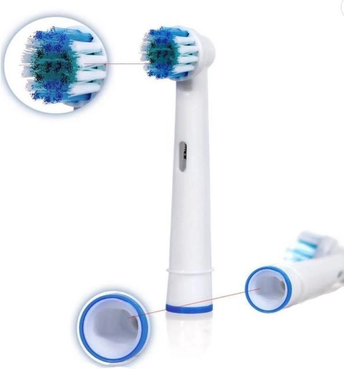 Merkloos Universele Opzetborstels - 4 Stuks - Geschikt Voor Oral-B En Braun 4 Merkloos Universele Opzetborstels - 4 Stuks - Geschikt Voor Oral-B En Braun - Afbeelding 2