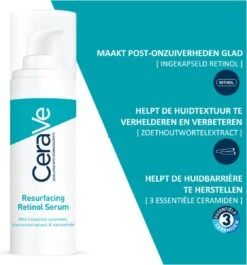 CeraVe Resurfacing Retinol Serum - 30ml - Voor Onzuivere Huid Met Neiging Tot Acne 16 CeraVe Resurfacing Retinol Serum - 30ml - Voor Onzuivere Huid Met Neiging Tot Acne -Winkel Voor Persoonlijke Verzorging 1119x1200 4
