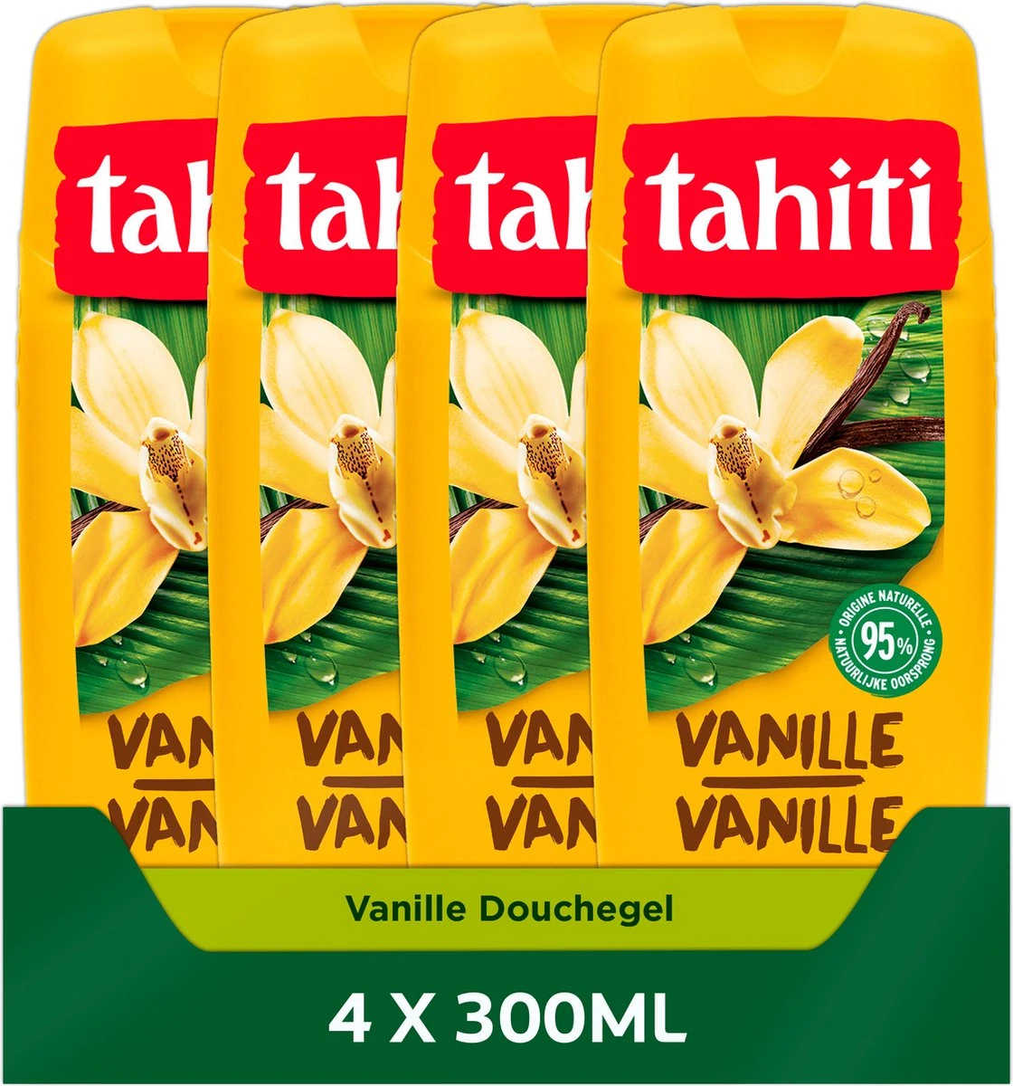 Tahiti Vanille Douchegel 4 X 300ml - Voordeelverpakking 3 Tahiti Vanille Douchegel 4 X 300ml - Voordeelverpakking