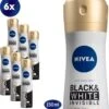 NIVEA Black & White Silky Smooth 6 X 150 Ml - Voordeelverpakking - Deodorant Spray 2 NIVEA Black & White Silky Smooth 6 X 150 Ml - Voordeelverpakking - Deodorant Spray -Winkel Voor Persoonlijke Verzorging 1122x1200 3
