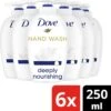 Dove Deeply Nourishing Verzorgende Handzeep - 6 X 250 Ml - Voordeelverpakking
