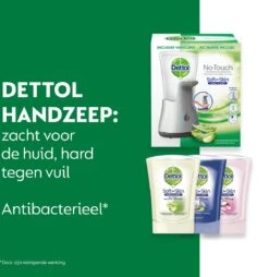 Dettol - Automatische Zeepdispenser No Touch & 3x250ml Handzeep No Touch Navulling - Aloe Vera, Sheabutter En Blue Lotus 11 Dettol - Automatische Zeepdispenser No Touch & 3x250ml Handzeep No Touch Navulling - Aloe Vera, Sheabutter En Blue Lotus -Winkel Voor Persoonlijke Verzorging 1166x1200 8