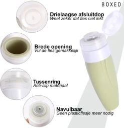 Boxed Reisflesjes Met Etui - Reisset - Verschillende Maten - Siliconen Navulbare Reisflacons - Reis Toilettas - Vliegtuig Handbagage 22 Boxed Reisflesjes Met Etui - Reisset - Verschillende Maten - Siliconen Navulbare Reisflacons - Reis Toilettas - Vliegtuig Handbagage -Winkel Voor Persoonlijke Verzorging 1168x1200 6