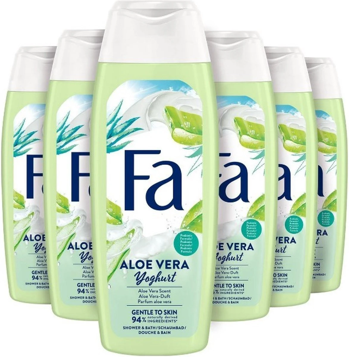 Fa Yoghurt Aloe Vera Douchegel 6x 250ml - Grootverpakking 4 Fa Yoghurt Aloe Vera Douchegel 6x 250ml - Grootverpakking - Afbeelding 2