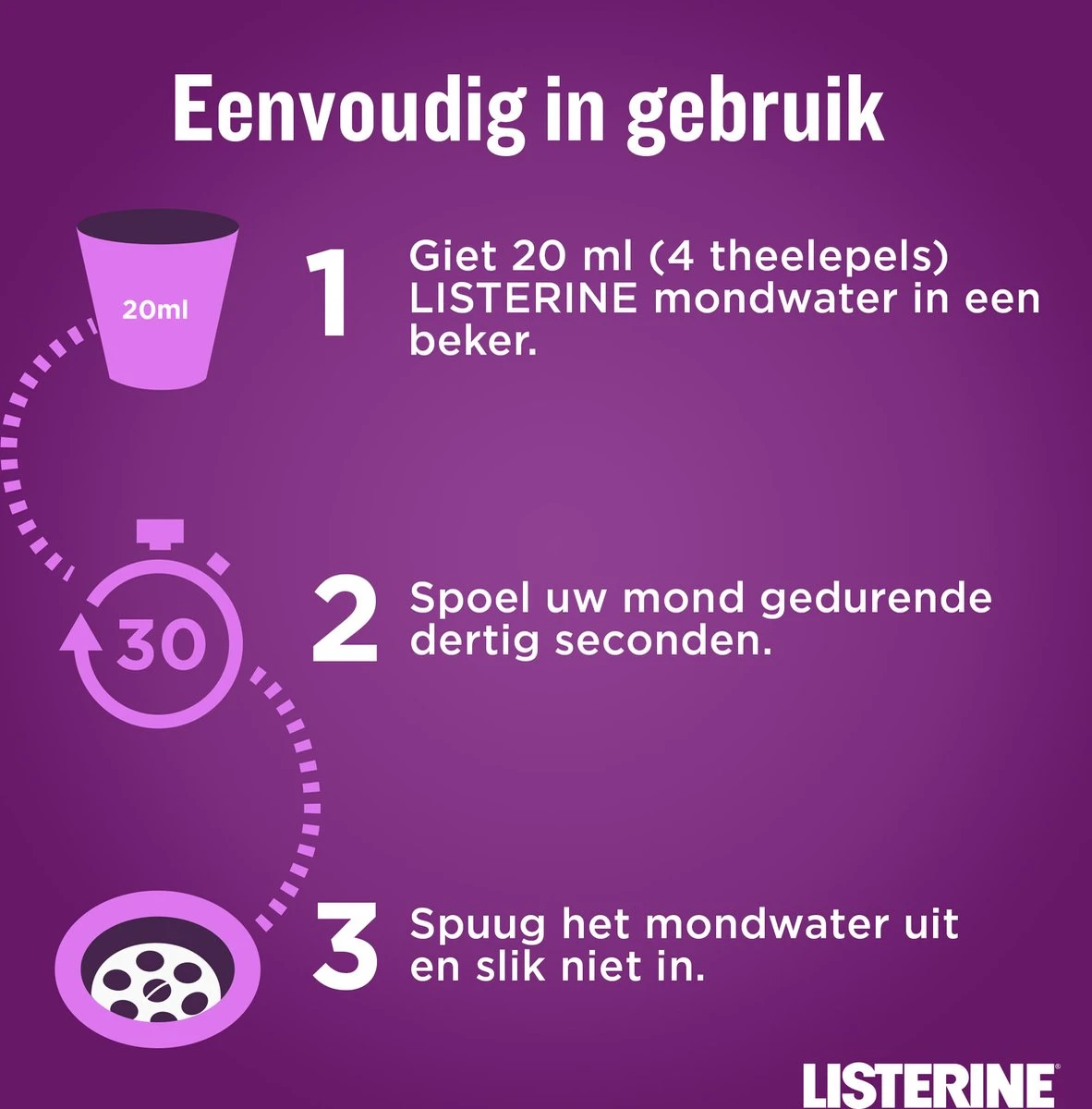 LISTERINE Total Care Tandbescherming, Mondspoeling, Biedt Complete Bescherming Voor Sterke Tanden Met 6 In 1 Effect, 3 X 500 Ml 11 LISTERINE Total Care Tandbescherming, Mondspoeling, Biedt Complete Bescherming Voor Sterke Tanden Met 6 In 1 Effect, 3 X 500 Ml - Afbeelding 9