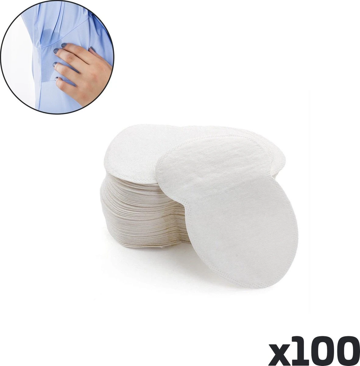 Now4You Anti-Transpirant Okselpads – 100 Stuks – Hypoallergeen Katoen 4 Now4You Anti-Transpirant Okselpads – 100 Stuks – Hypoallergeen Katoen - Afbeelding 2