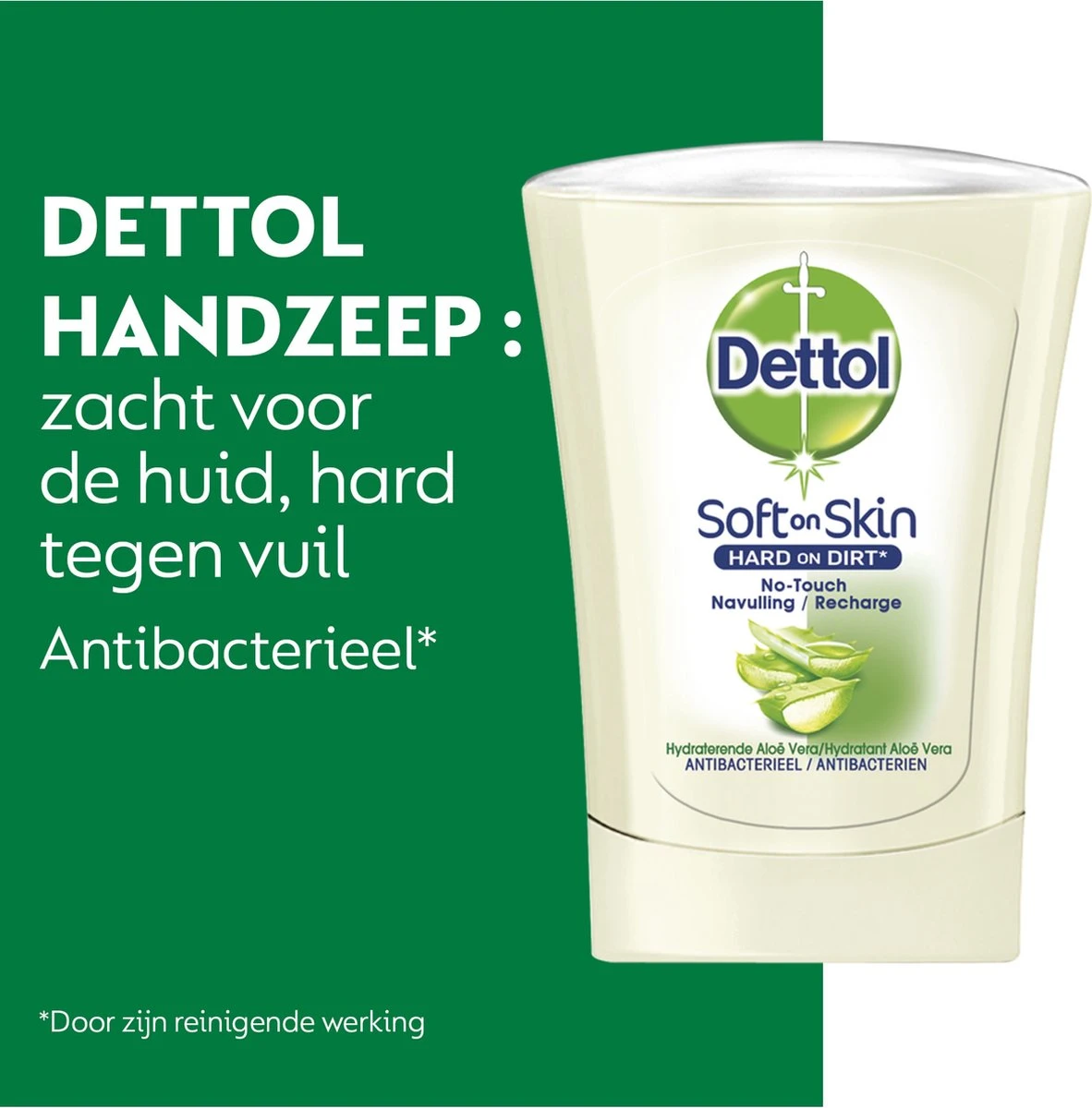 Dettol - Handzeep - No Touch Navulling - Antibacterieel - Aloe Vera - 250 Ml X5 5 Dettol - Handzeep - No Touch Navulling - Antibacterieel - Aloe Vera - 250 Ml X5 - Afbeelding 3