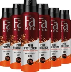 Fa Men Pure Guar Deo Spray 6x 150ml - Grootverpakking