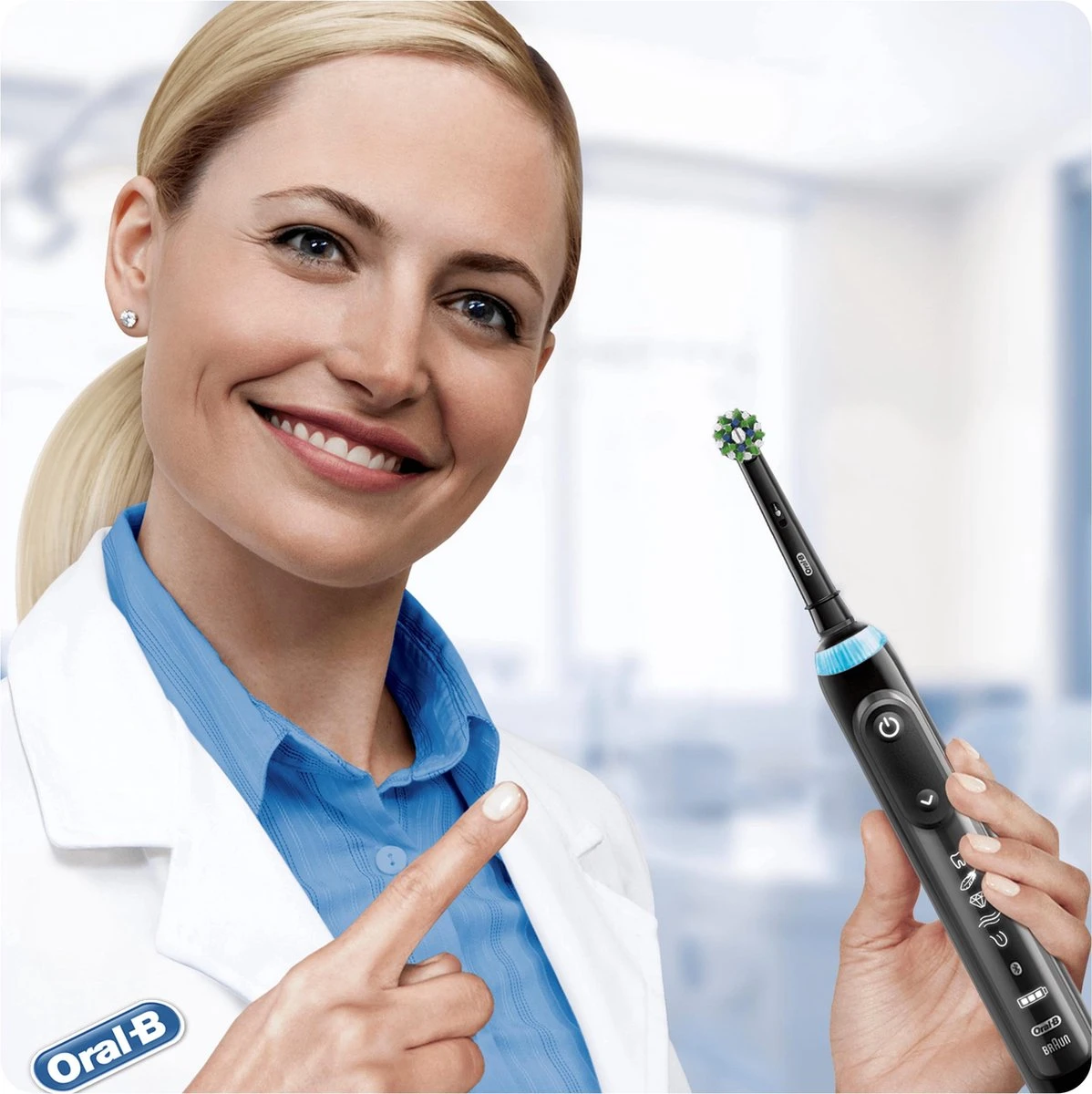 Oral B Oral-B CrossAction - Met CleanMaximiser-technologie - Opzetborstels - Zwart - 8 Stuks 7 Oral B Oral-B CrossAction - Met CleanMaximiser-technologie - Opzetborstels - Zwart - 8 Stuks - Afbeelding 5