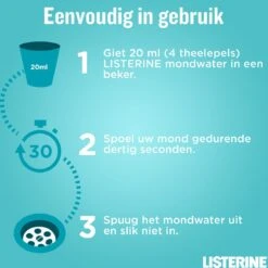 LISTERINE® Fresh Mint, Mondspoeling Met Essentiële Oliën Voor Een Langdurig Frisse Adem, 3x600ml -Winkel Voor Persoonlijke Verzorging 1198x1200 32