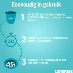 LISTERINE Cool Mint Milde Smaak, Mondspoeling Zonder Alcohol Met Etherische Oliën, Helpt Bacteriën Te Verwijderen En Zorgt Voor Een Langdurig Frisse Adem, 3 X 500 Ml 22 LISTERINE Cool Mint Milde Smaak, Mondspoeling Zonder Alcohol Met Etherische Oliën, Helpt Bacteriën Te Verwijderen En Zorgt Voor Een Langdurig Frisse Adem, 3 X 500 Ml -Winkel Voor Persoonlijke Verzorging 1198x1200 33