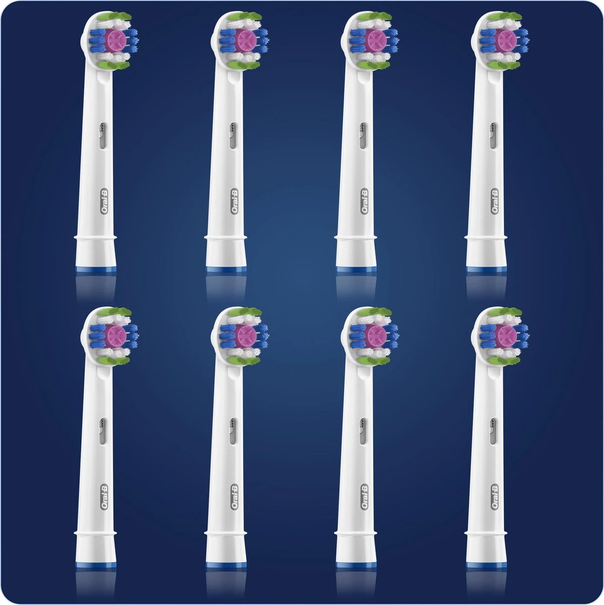 Oral B Oral-B 3D White - Met CleanMaximiser-technologie - Opzetborstels - 8 Stuks - Brievenbusverpakking 4 Oral B Oral-B 3D White - Met CleanMaximiser-technologie - Opzetborstels - 8 Stuks - Brievenbusverpakking - Afbeelding 2