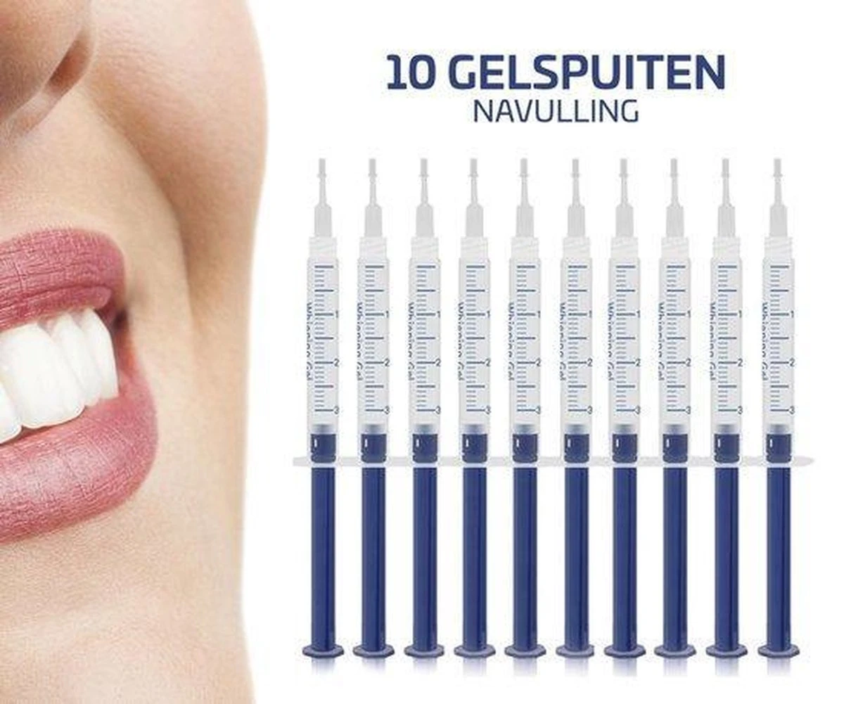 Merkloos Tanden Bleekset Navulling - 10 Effectieve Bleekgel Spuiten - Effectieve Gelspuiten - Tandenbleekset - Zonder Peroxide (0%) - Witte Tanden - Veilig Thuis Tanden Bleken Met Gel - Tandenbleker 3 Merkloos Tanden Bleekset Navulling - 10 Effectieve Bleekgel Spuiten - Effectieve Gelspuiten - Tandenbleekset - Zonder Peroxide (0%) - Witte Tanden - Veilig Thuis Tanden Bleken Met Gel - Tandenbleker
