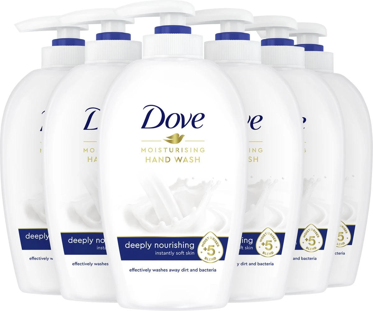 Dove Deeply Nourishing Verzorgende Handzeep - 6 X 250 Ml - Voordeelverpakking 4 Dove Deeply Nourishing Verzorgende Handzeep - 6 X 250 Ml - Voordeelverpakking - Afbeelding 2