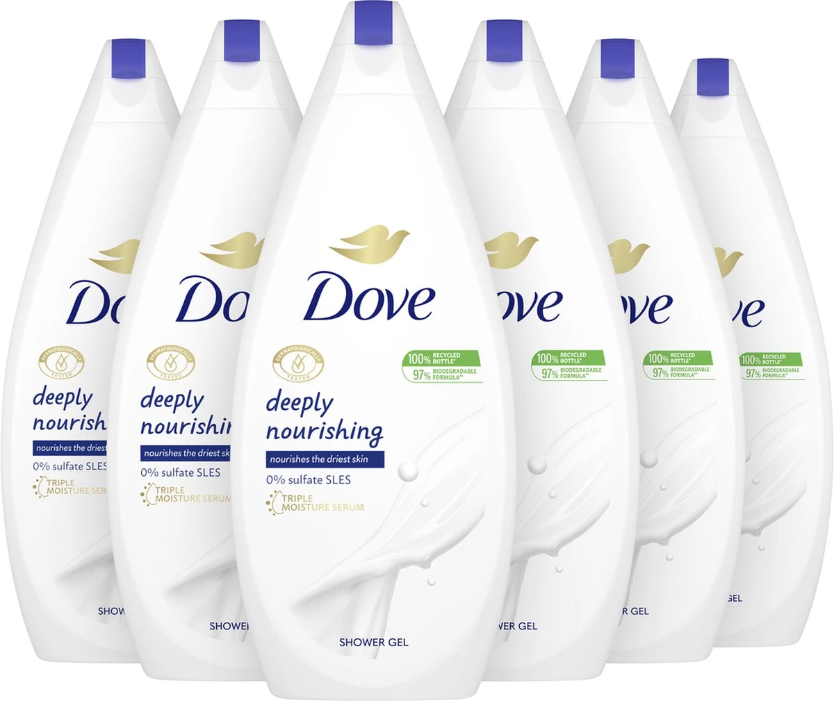 Dove Douchegel Deeply Nourishing - 6 X 750 Ml - Voordeelverpakking 4 Dove Douchegel Deeply Nourishing - 6 X 750 Ml - Voordeelverpakking - Afbeelding 2
