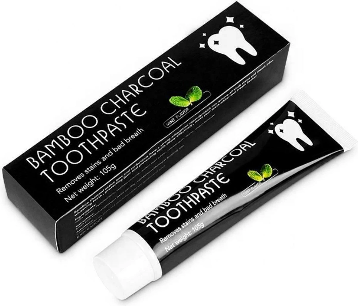 - Charcoal Mint Tandpasta - Witte Tanden - Houtskool Tand Bleker - Charcoal Toothpaste - Teeth Whitening - Charcaol Tandpasta Whitening - Frisse Adem - Bamboe Tandsteen Verwijderaar - Wittere Tandjes - Bamboo Tandbleek 4 - Charcoal Mint Tandpasta - Witte Tanden - Houtskool Tand Bleker - Charcoal Toothpaste - Teeth Whitening - Charcaol Tandpasta Whitening - Frisse Adem - Bamboe Tandsteen Verwijderaar - Wittere Tandjes - Bamboo Tandbleek - Afbeelding 2