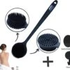 Blubs® – Badborstel – Dry Brush – Rug Scrubber – Lichaamsborstel – Rugborstel Douche Met Steel – Huidborstel – Doucheborstel – Bad- & Doucheaccessoires – Badborstel Met Steel – Doucheborstel Rugborstel – Siliconen Borstel – Massage – Zwart -Winkel Voor Persoonlijke Verzorging 1200x1029 1
