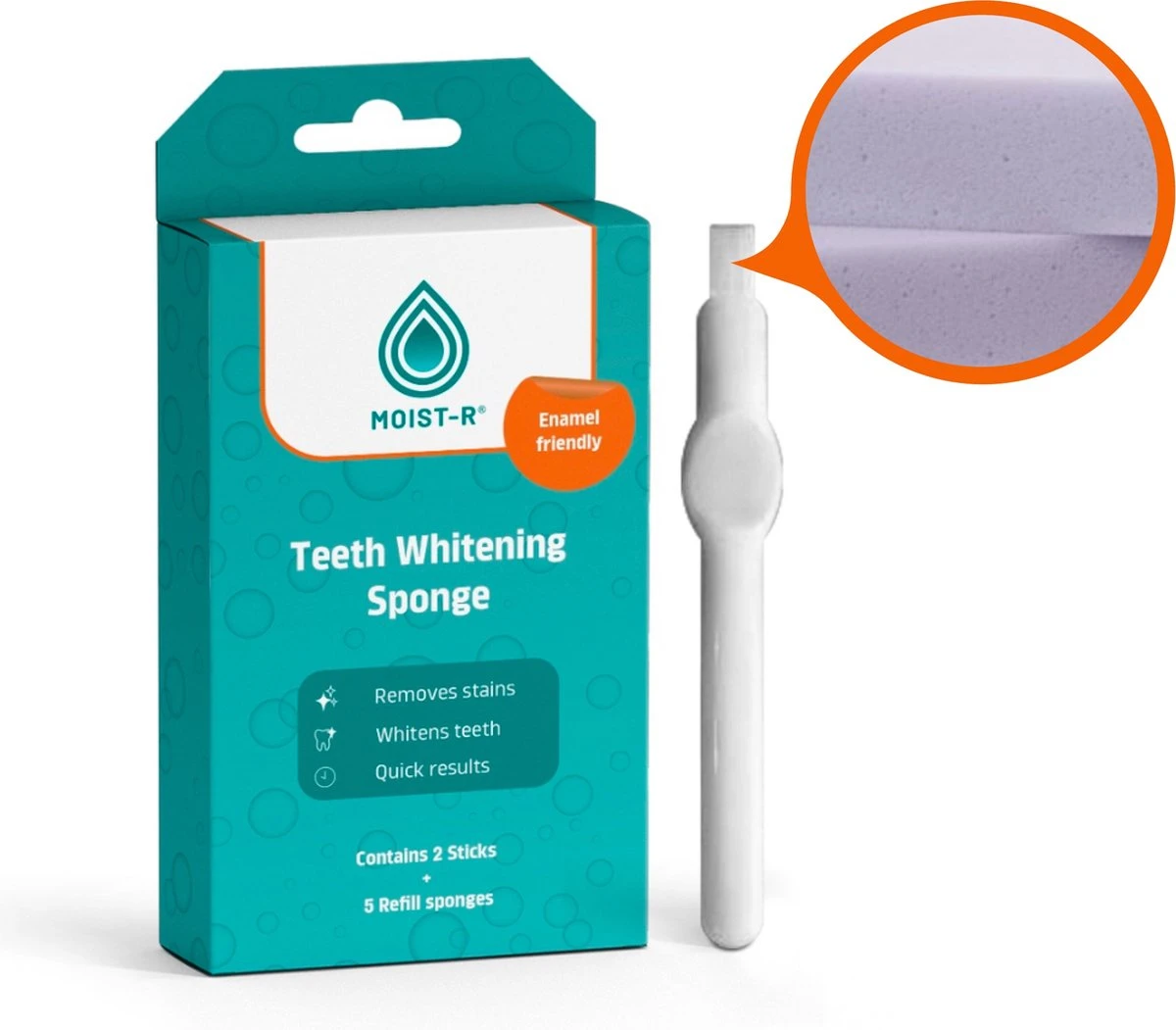 Moist-R Teeth Whitening Stick (2X) En 5 Refills - Thuis Tanden Bleken - Witte Tanden 4 Moist-R Teeth Whitening Stick (2X) En 5 Refills - Thuis Tanden Bleken - Witte Tanden - Afbeelding 2