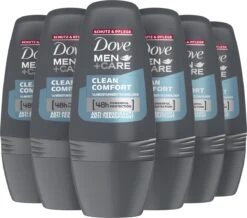 Dove Men+Care Clean Comfort Deodorant Roller - 6 X 50 Ml - Voordeelverpakking -Winkel Voor Persoonlijke Verzorging 1200x1058 2