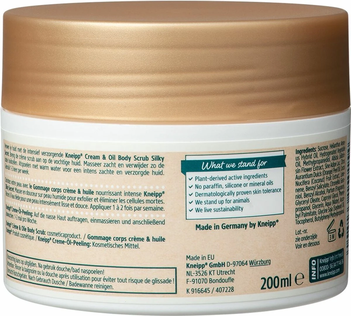 Kneipp Silky Secret - Cream & Oil Body Scrub 6 Kneipp Silky Secret - Cream & Oil Body Scrub - Afbeelding 4