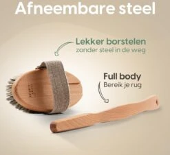 100% Natuurlijke Lichaamsborstel Met Lange Afneembare Steel - Rugborstel Badborstel Doucheborstel - Dry Brushing Huidborstel - Droogborstel - Douche -Winkel Voor Persoonlijke Verzorging 1200x1099 4