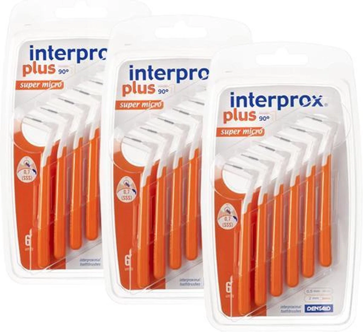 Interprox Plus Super Micro - 2.0 Mm - Oranje 3 X 6 Stuks - Voordeelpakket 3 Interprox Plus Super Micro - 2.0 Mm - Oranje 3 X 6 Stuks - Voordeelpakket