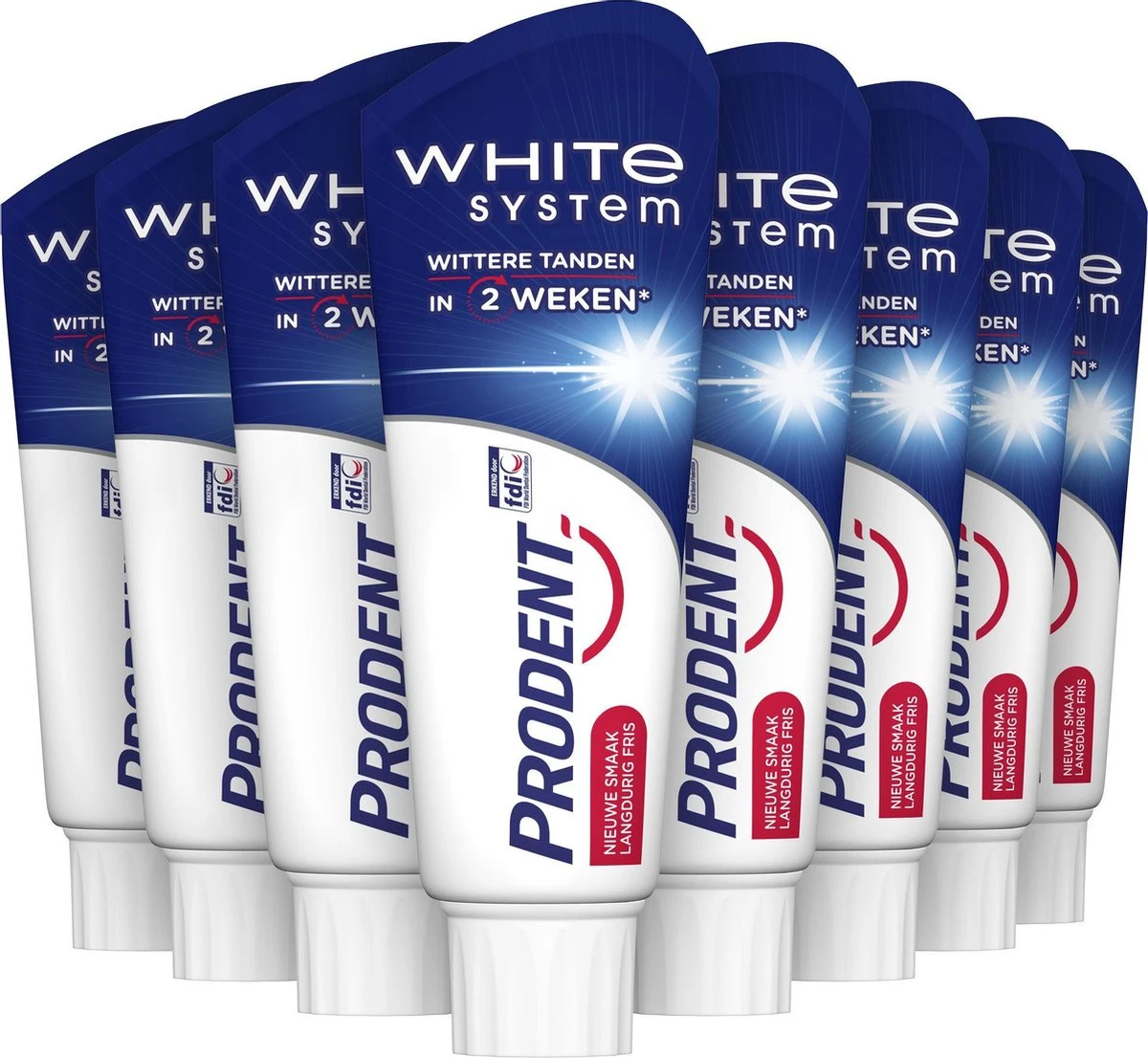 Prodent Whitening System Tandpasta - 12 X 75 Ml - Voordeelverpakking 3 Prodent Whitening System Tandpasta - 12 X 75 Ml - Voordeelverpakking