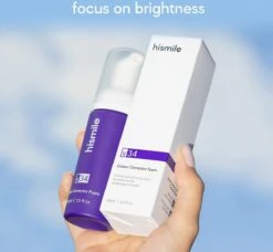 Hismile V34 Schuim Kleurcorrector - Tandvlekken Verwijderen - Paarse Tandpasta -V34 -Winkel Voor Persoonlijke Verzorging 1200x1108