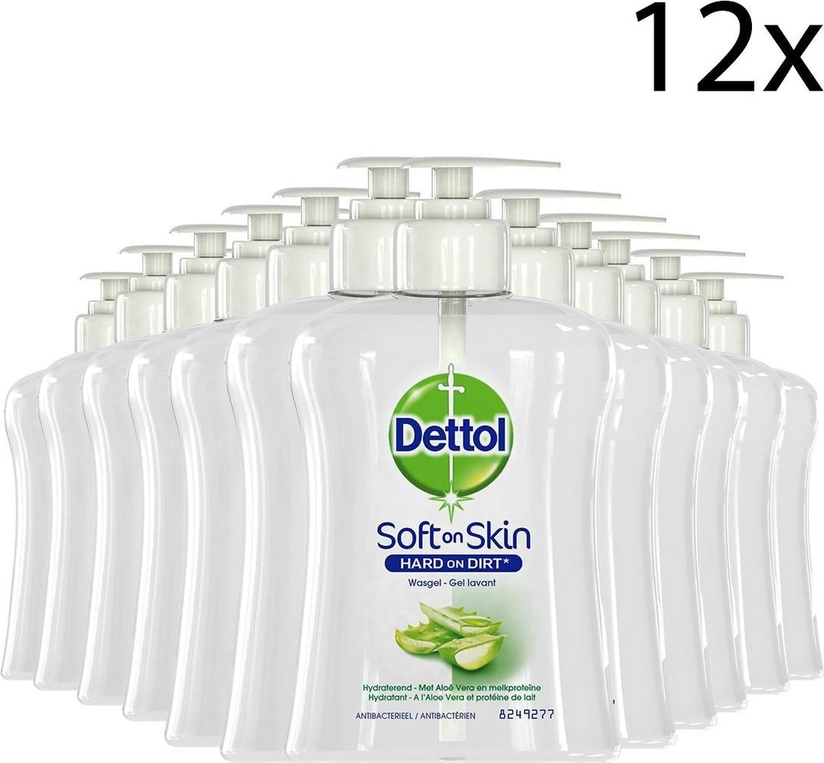 Dettol - Handzeep - Verzachtend – Aloe Vera - 250ml X12 3 Dettol - Handzeep - Verzachtend – Aloe Vera - 250ml X12