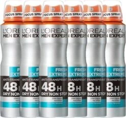 L’Oréal Paris Men Expert Fresh Extreme 48H Deodorant Spray - 6 X 150 Ml - Voordeelverpakking -Winkel Voor Persoonlijke Verzorging 1200x1126 2