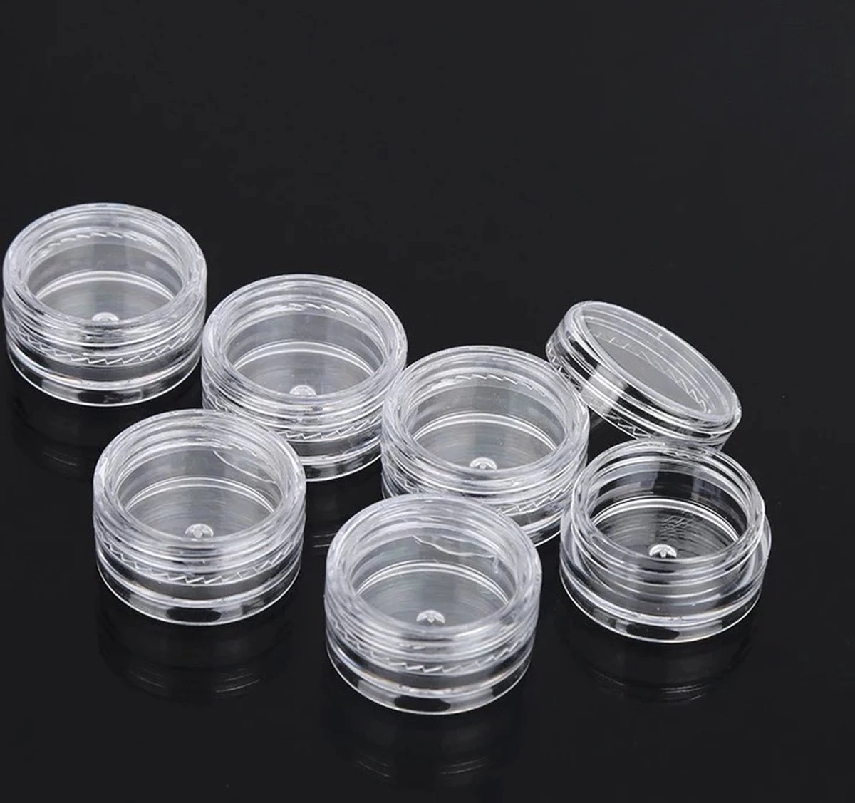 6 Mini Crème Potjes - Proefjes - 3 Grams Potjes - Proef Potjes - Monster Potjes - Cosmetica Potjes - Potjes Met Deksel Plastic 2 Gram- Sample Potjes - Lege Potjes Met Deksel -Zalfpotjes - Plastic Potjes Met Deksel - Potjes Met Schroefdop 5 6 Mini Crème Potjes - Proefjes - 3 Grams Potjes - Proef Potjes - Monster Potjes - Cosmetica Potjes - Potjes Met Deksel Plastic 2 Gram- Sample Potjes - Lege Potjes Met Deksel -Zalfpotjes - Plastic Potjes Met Deksel - Potjes Met Schroefdop - Afbeelding 3