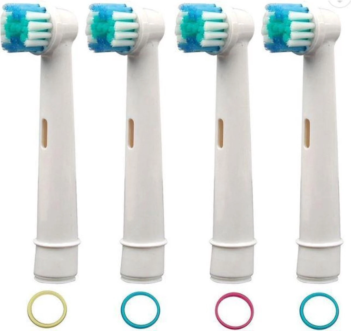 Merkloos Universele Opzetborstels - 4 Stuks - Geschikt Voor Oral-B En Braun 3 Merkloos Universele Opzetborstels - 4 Stuks - Geschikt Voor Oral-B En Braun