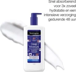 Neutrogena Deep Moisture Snel Absorberende Bodylotion, Noorse Formule, Bodycrème, Droge Huid, 2 X 400 Ml -Winkel Voor Persoonlijke Verzorging 1200x1138 4