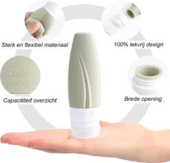 Boxed Reisflesjes Met Etui - Reisset - Verschillende Maten - Siliconen Navulbare Reisflacons - Reis Toilettas - Vliegtuig Handbagage 16 Boxed Reisflesjes Met Etui - Reisset - Verschillende Maten - Siliconen Navulbare Reisflacons - Reis Toilettas - Vliegtuig Handbagage -Winkel Voor Persoonlijke Verzorging 1200x1147 4