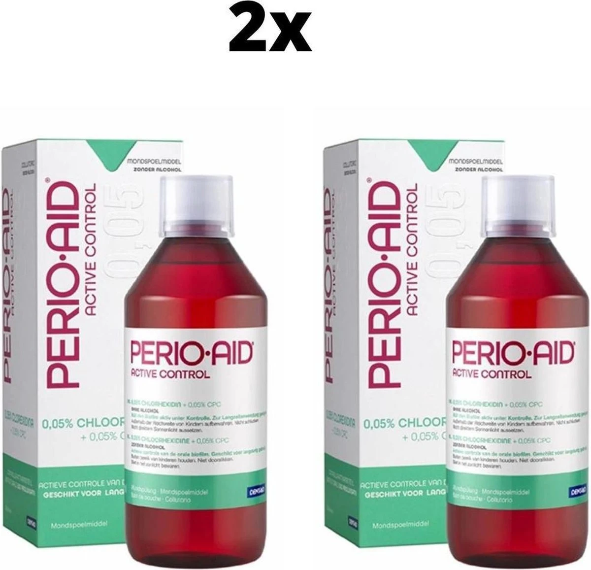 2x Perio-Aid Active Control 0,05% Mondspoelmiddel 3 2x Perio-Aid Active Control 0,05% Mondspoelmiddel