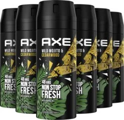 Axe Mojito & Cedarwood Pepper Bodyspray Deodorant - 6 X 150 Ml - Voordeelverpakking -Winkel Voor Persoonlijke Verzorging 1200x1158 2