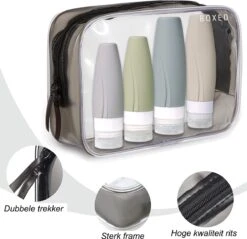 Boxed Reisflesjes Met Etui - Reisset - Verschillende Maten - Siliconen Navulbare Reisflacons - Reis Toilettas - Vliegtuig Handbagage 17 Boxed Reisflesjes Met Etui - Reisset - Verschillende Maten - Siliconen Navulbare Reisflacons - Reis Toilettas - Vliegtuig Handbagage -Winkel Voor Persoonlijke Verzorging 1200x1162 8